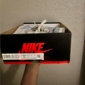 Nike Light Blue and White Sneakers